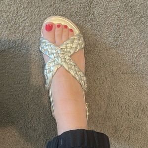 Sam Edelman Girl's Vita Mini Sandal Metallic Gold